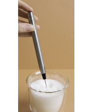 LC DRINKS Spieniacz do mleka na baterie stalowy