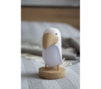 Ptak Maskonur Lampka - Głośnik Biały