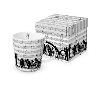 Orkiestra Kubek Porcelanowy w Ozdobnym Pudełku 350 ml