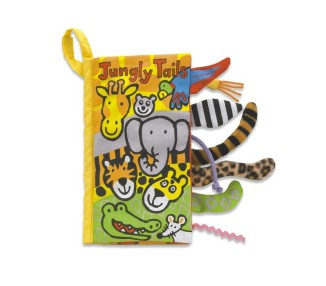 „Jungly Tails” Książeczka Sensoryczna dla Dzieci Dźwięk Słoniątka