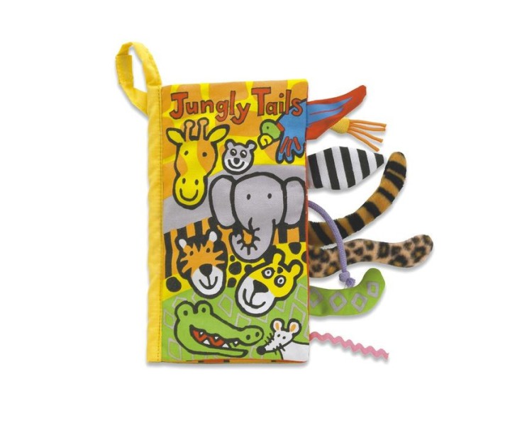„Jungly Tails” Książeczka Sensoryczna dla Dzieci Dźwięk Słoniątka