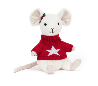 Wesoła Myszka w Czerwonym Sweterku 18 cm