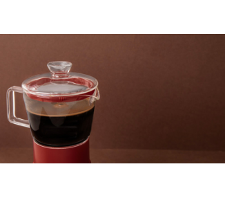 La Cafetière Szklany Ekspres do Kawy Verona Czerwony 290 ml