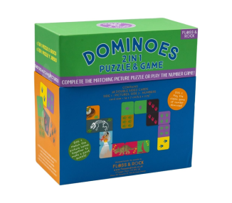 Dinozaury Gra Domino 2 w 1