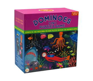 Podwodny Świat Gra Domino 2 w 1