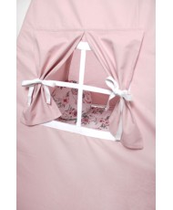 Namiot Tipi dla dzieci z falbankami - Łapacz Snów, Różowy + Girlanda